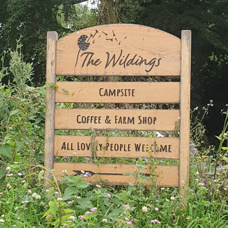 The Wildings sign